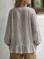 Relaxed-fit Striped Linen-cotton Shirt