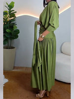 Cozy, Loose-fitting, And Stretchy Knit Top And Skirt Two-piece Set